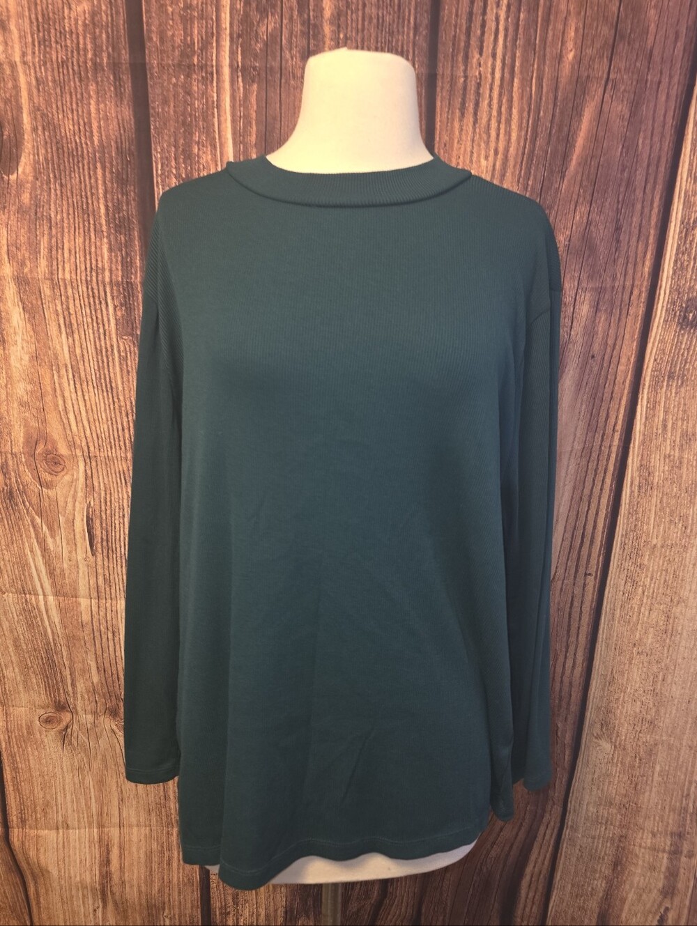JCrew Mercantile Long Sleeve Top Size 2X Green